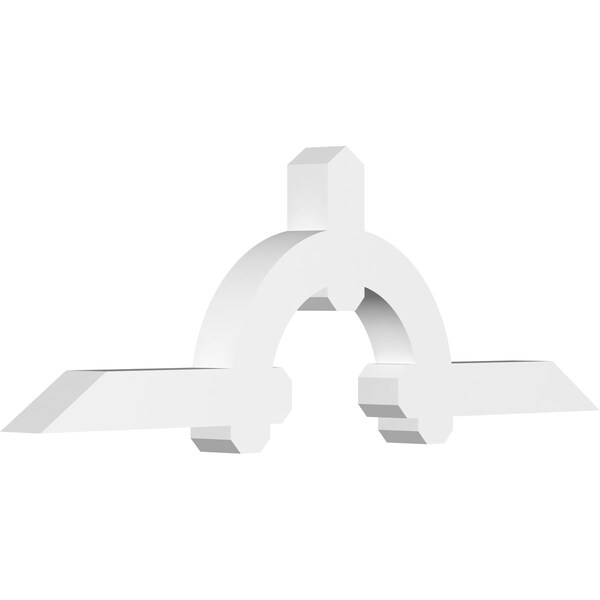 Ekena Millwork Ericson Architectural Grade PVC Gable Bracket, 60"W x 20"H x 4"D x 4"F, 8/12 Pitch GBP060X20X0404ERI00 - main
